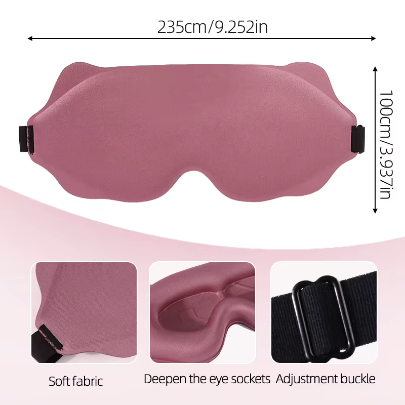Masque de sommeil 3D de voyage