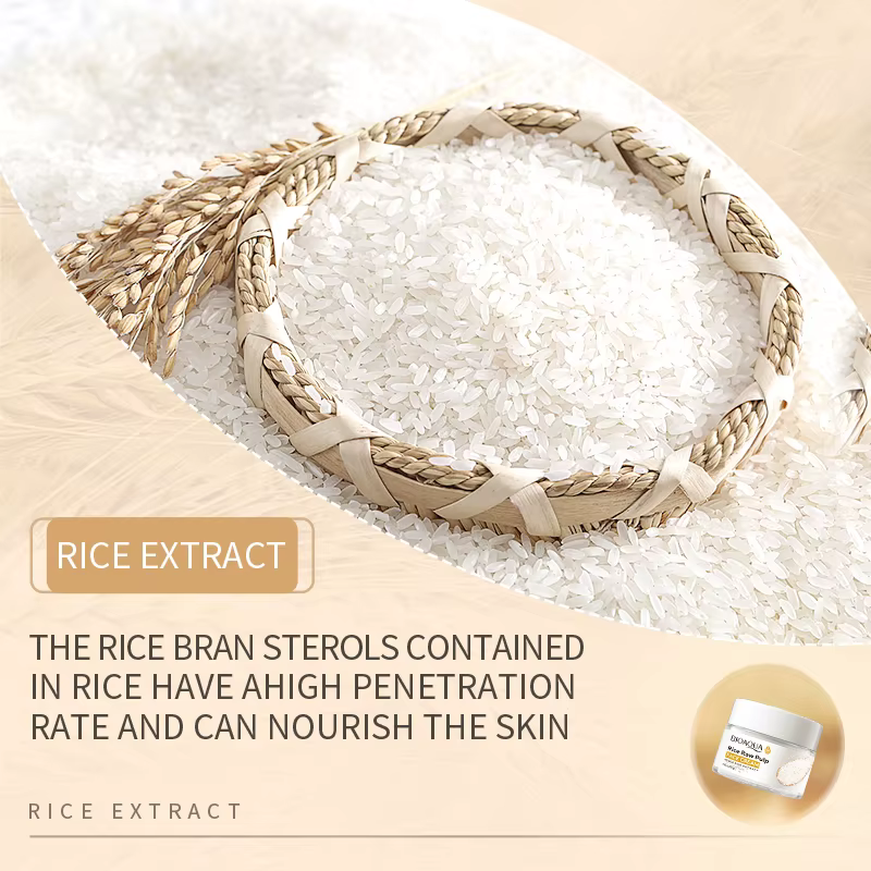 Purée de riz crème pour le visage hydratante blanchissante