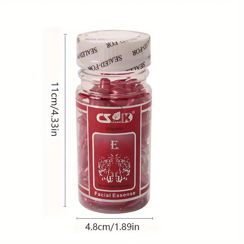 90 Capsules de sérum pour le visage à la vitamine E