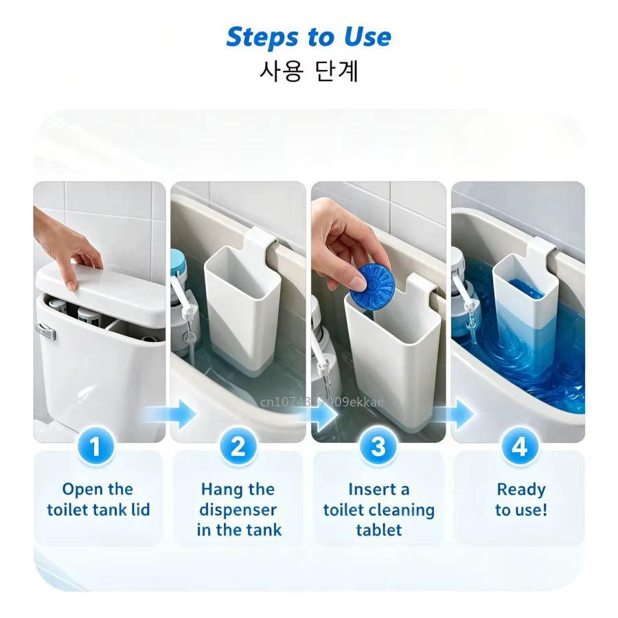 1/2/3 pièces Bloc nettoyant pour cuvette de toilettes, distributeur suspendu à libération lente pour réservoirs de toilettes, prolonge le temps de nettoyage