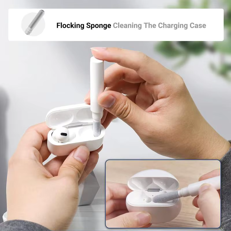 Kit de nettoyage d'écouteurs, outil de nettoyage multifonction pour Airpods Pro 1 2 3 iPhone, écouteurs sans fil Bluetooth, appareil photo