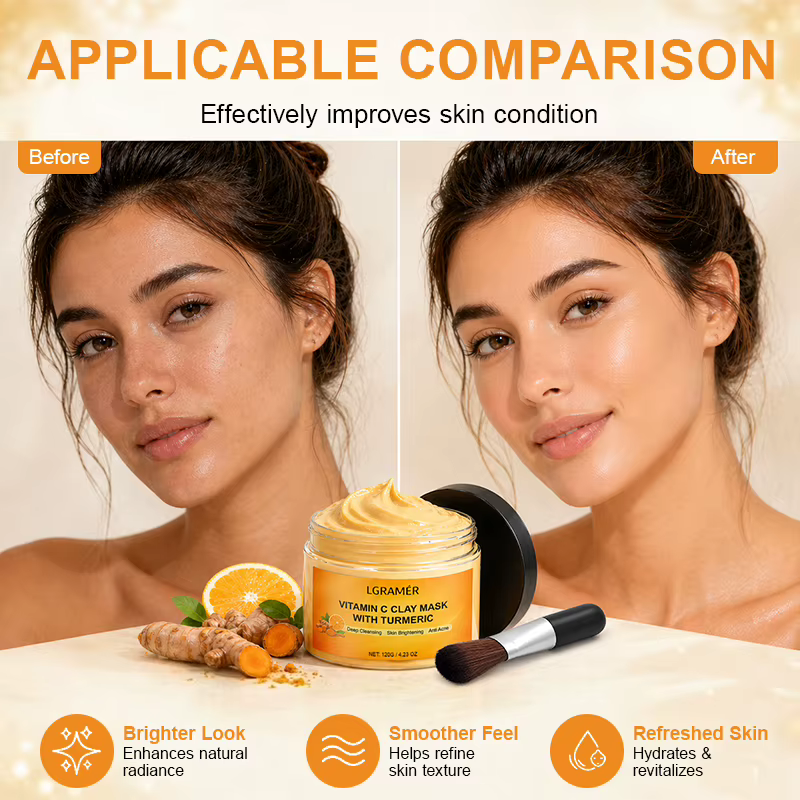 Masque à l'argile au curcuma 120g