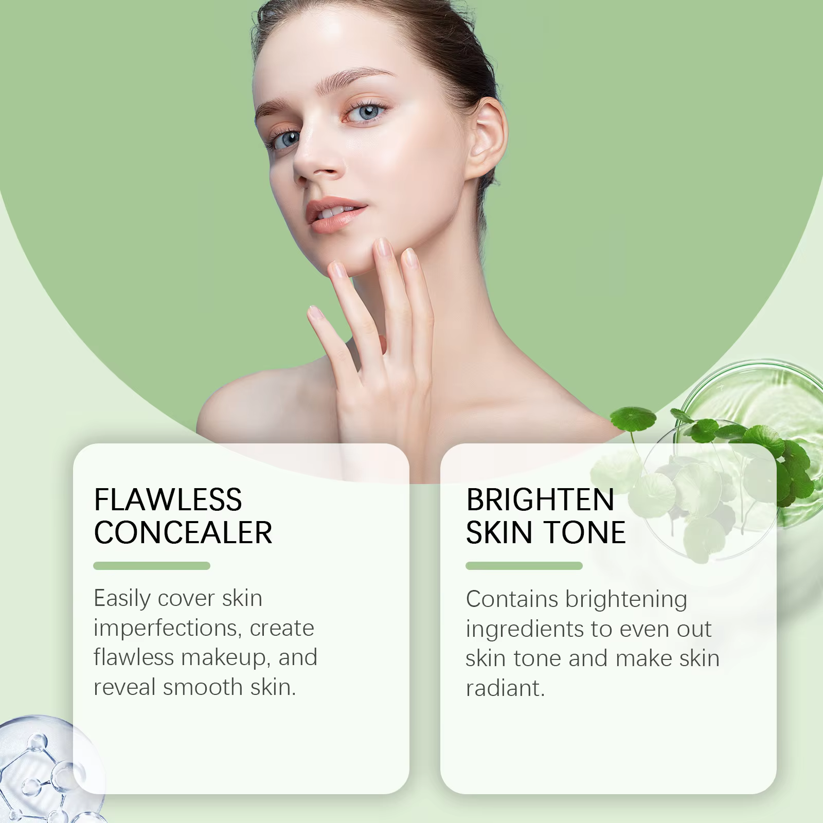 Centella Asiatica CC crème réparation rougeurs dommages lissage hydratant éclaircir