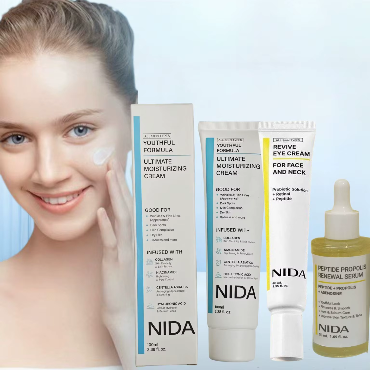 NIDA rétinol diminution des ridules crème pour les yeux