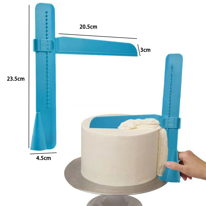 Grattoir à crème, spatules à bord de dents irrégulières, grattoir de cuisson de gâteaux, trancheur de gâteau Fondant, outils de coupe de pâtisserie, bricolage de décoration