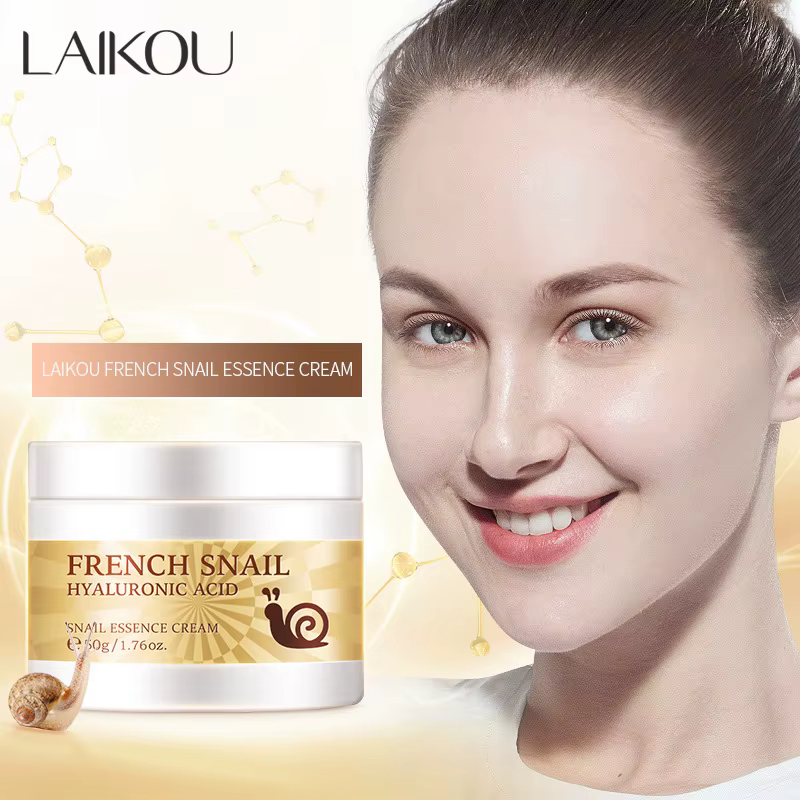 LAIKOU escargot crème pour le visage acide hyaluronique hydratant raffermissant