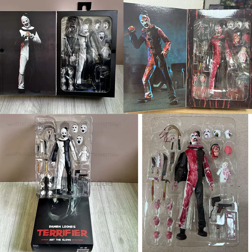 Figurine The Clown BLOOD SOAKED de Damien Leone, Figurine d'action articulée Terrifier, Modèle de jouet, Poupée articulée, Cadeau