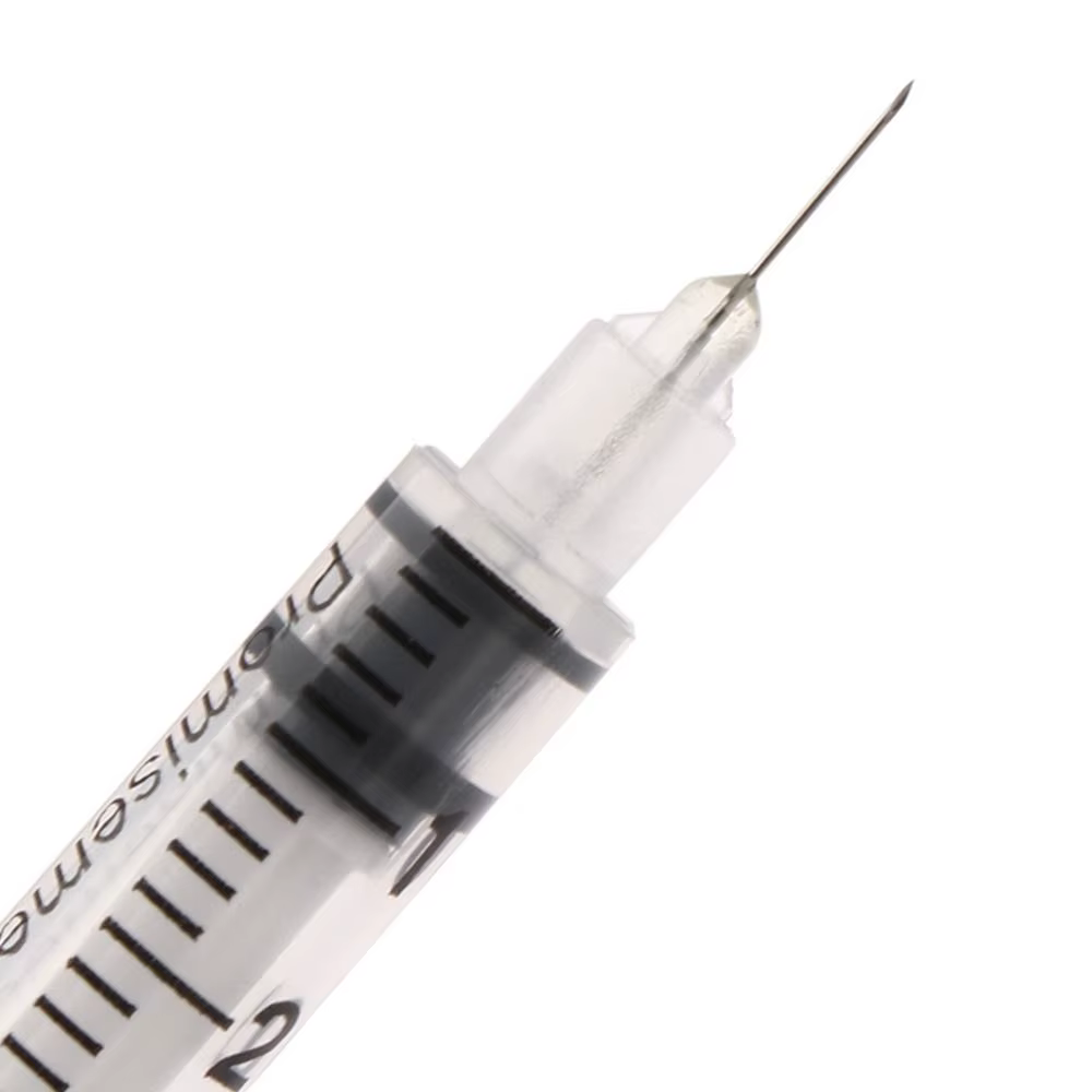 Seringue vétérinaire en plastique jetable de 1ml, 10 pièces, capuchon Orange, seringue à insuline stérile avec aiguilles pour animaux de ferme, chat, chien, cochon
