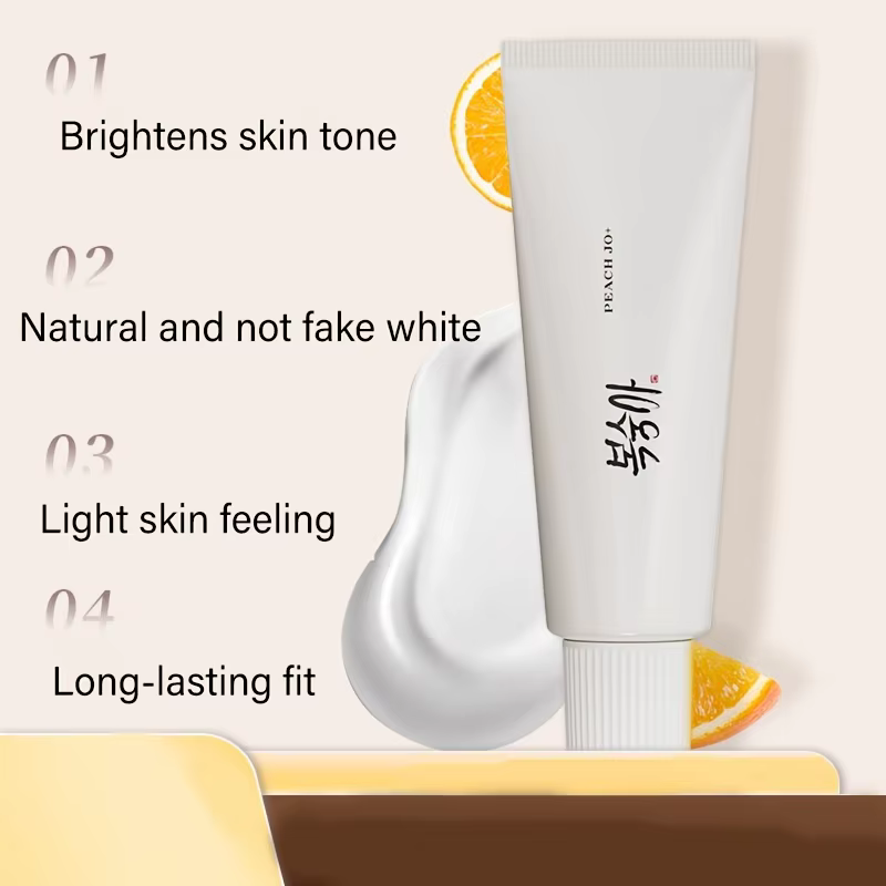 Crème isolante hydratante Peach Jo+ à l'eau de riz