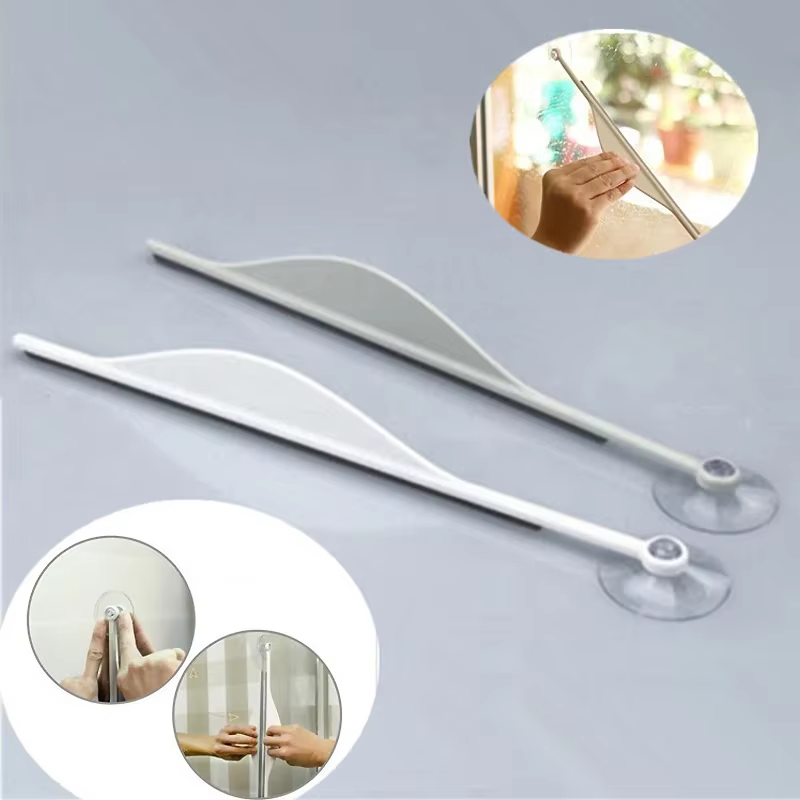 Nettoyeur de vitres et miroirs à vapeur créatif pour salle de bain, raclette plate pour salle de bain