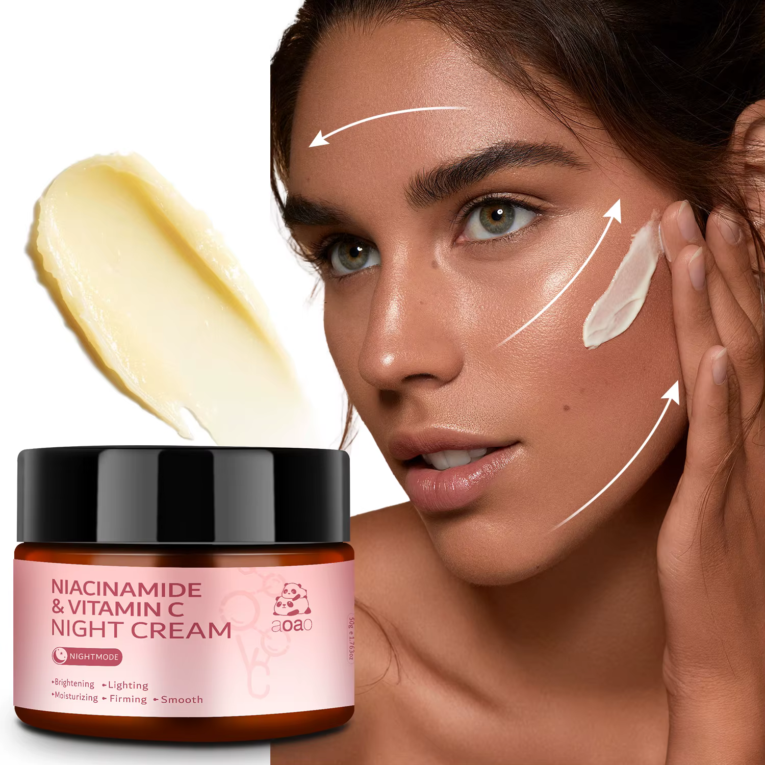 Crème de nuit hydratante enrichie en Niacinamide