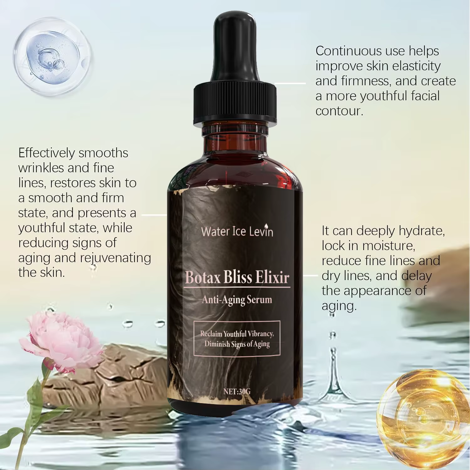 Sérum anti-âge Botax Bliss Elixir au rétinol et au venin d'abeille
