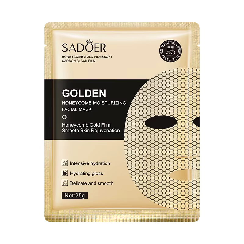 10 pièces/ensemble SADOER 24K or hydratant masque Facial soin raffermissant nourrissant lisse rajeunissement visage