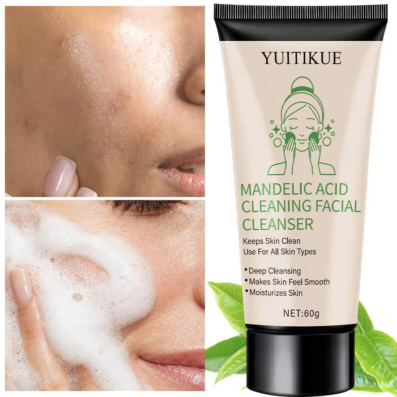 YUITIKUE Nettoyant pour le visage 60g - Formule à l'acide mandélique