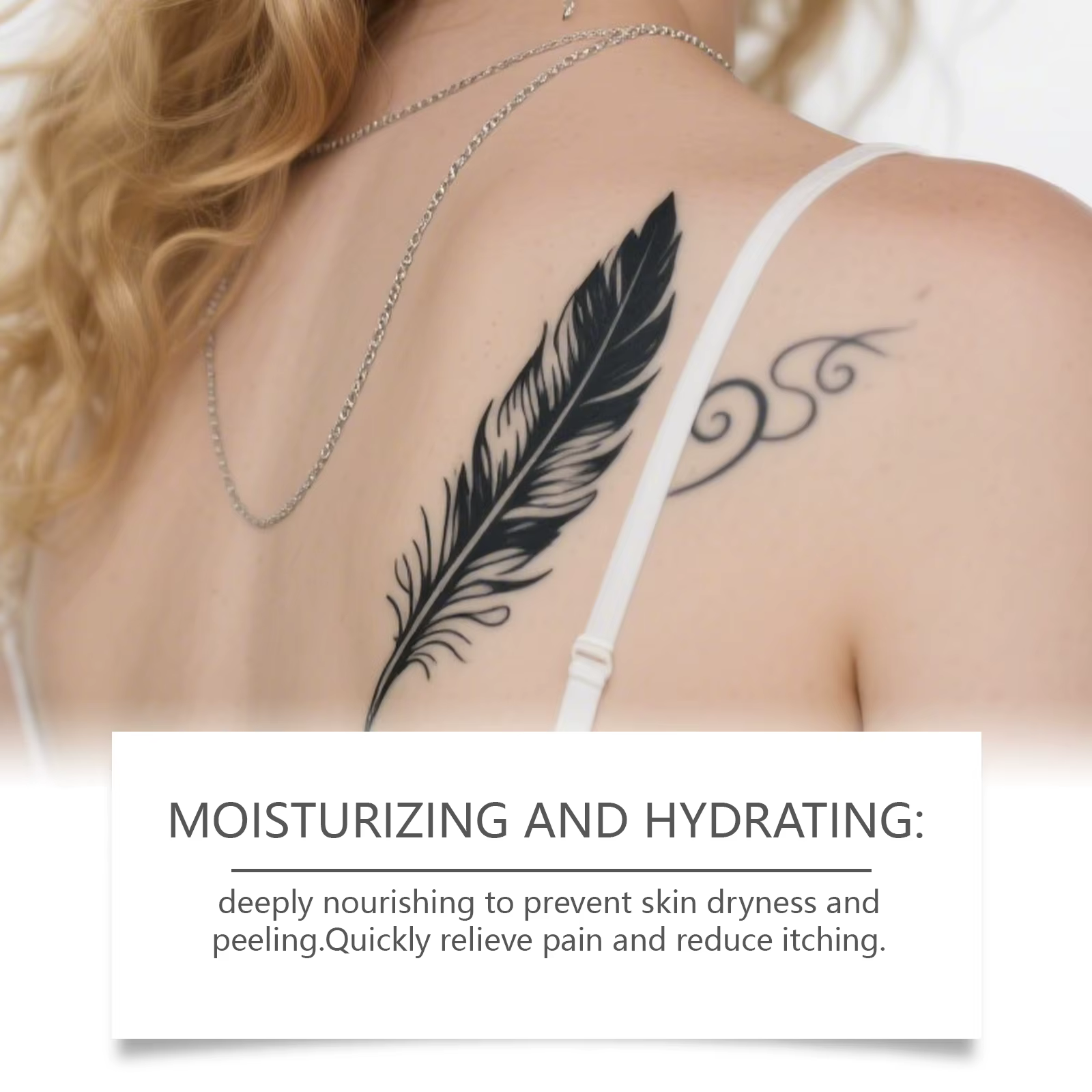 Crème de soin après tatouage 20g avec Aloe Vera et Vitamine E, hydratante, apaisante, anti-rougeurs pour la préservation de la couleur