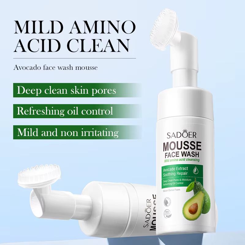 SAODER Fruits nettoyant pour le visage mousse de lavage