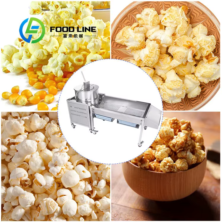 Machine à faire des pop-corn au caramel, circulation uniforme de l'air chaud, fait fondre le caramel pour éviter une texture granuleuse au fini.