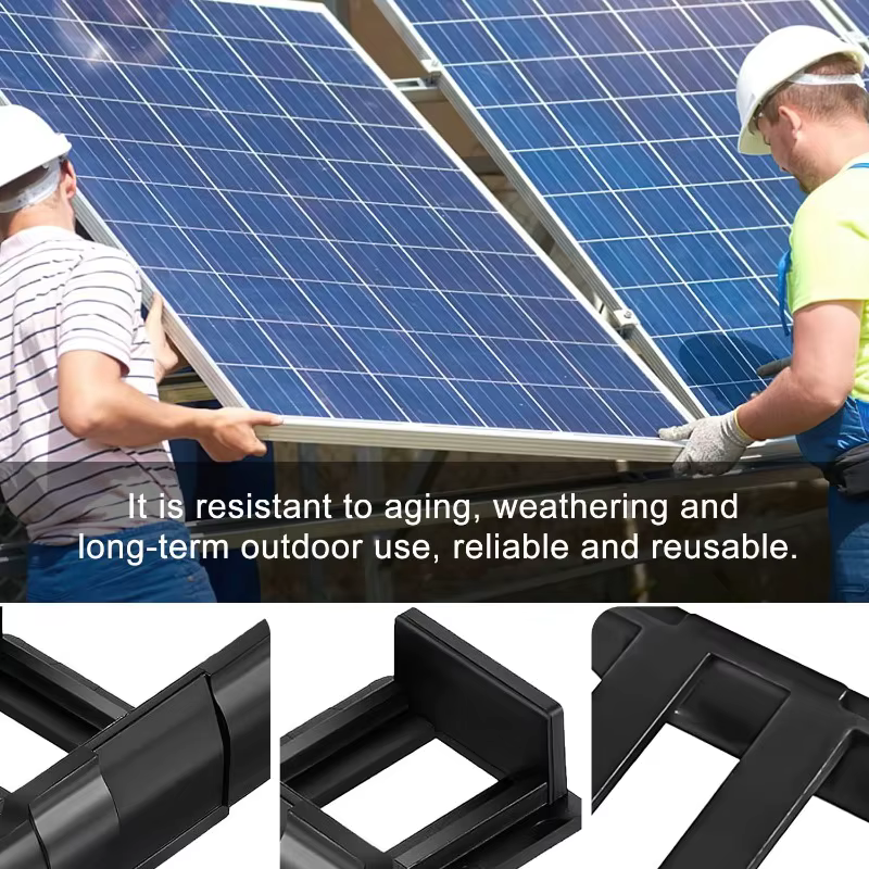 Clip de drainage pour panneaux solaires – Modules photovoltaïques – Clip de nettoyage – Clips anti-boue – Modules de drainage – Clip de décharge d'eau solaire