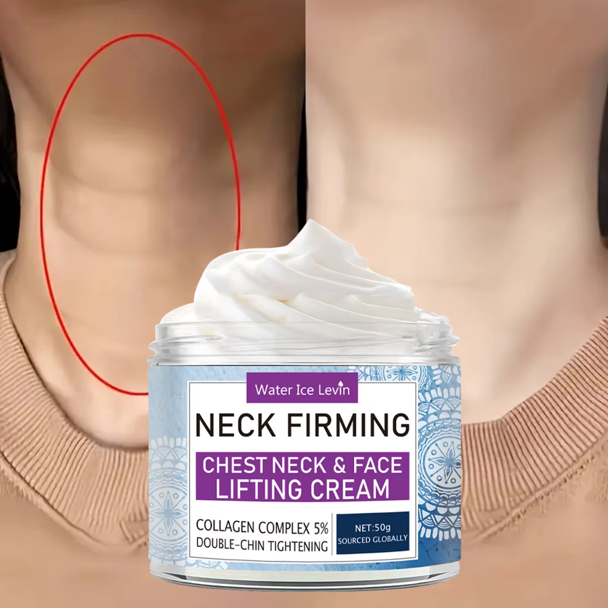 Crème anti-âge pour le cou