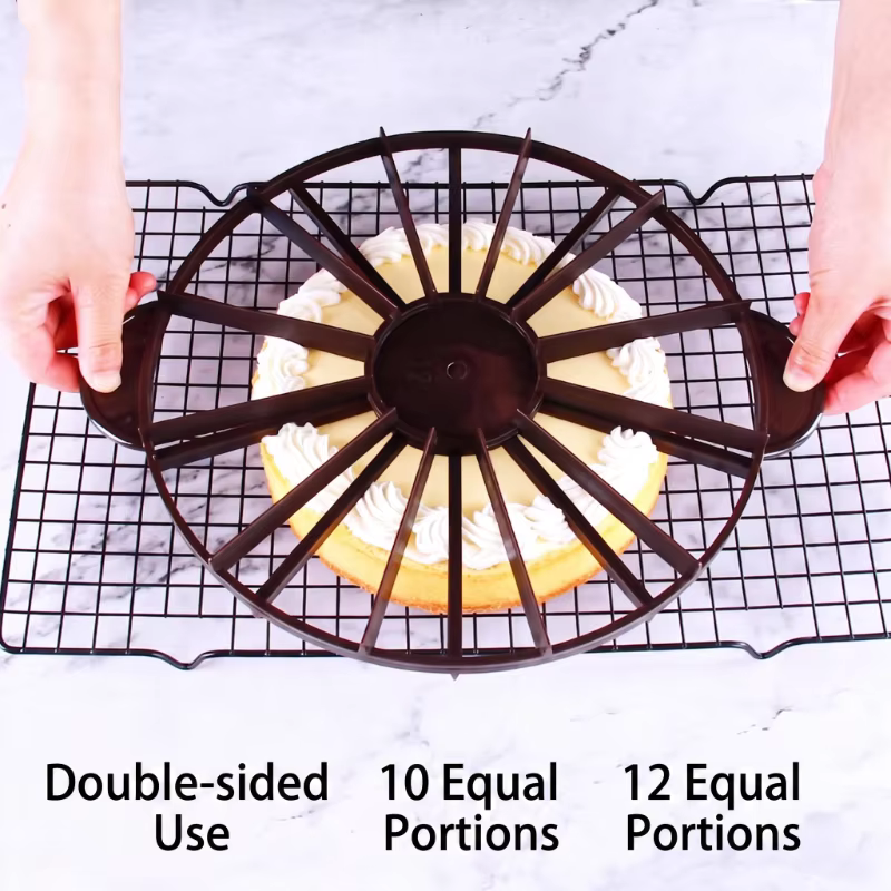 Tranches de gâteau à Portion égale, coupe-pain rond, séparateur de Mousse, marqueur de tranche, cuisson pour ustensiles de cuisine ménagers, 1 pièces