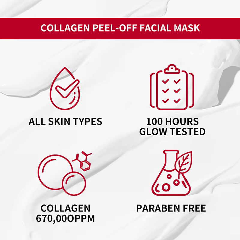 Masque peel-off au collagène pour le visage