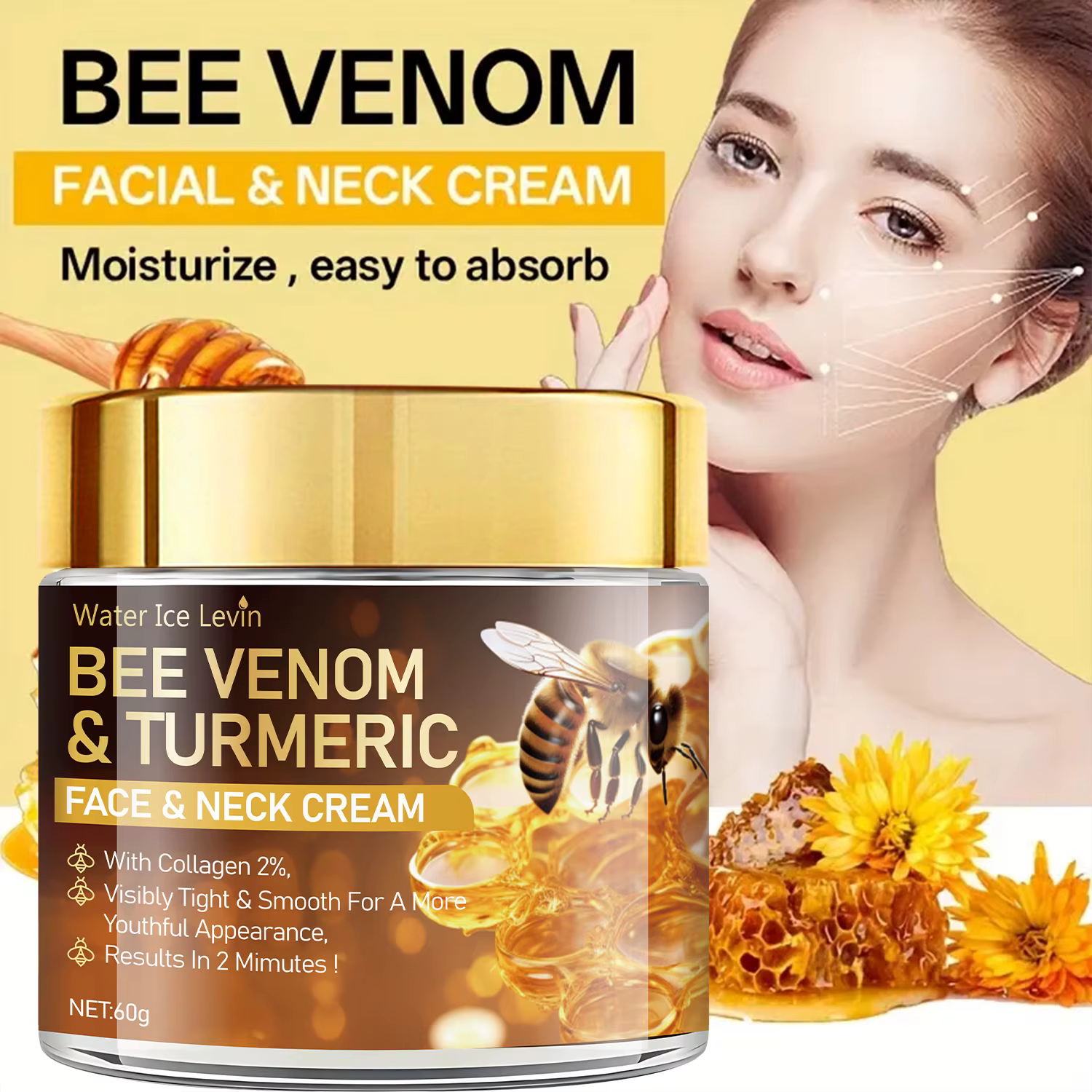Bee Venom Crème liftante instantanée pour le visage