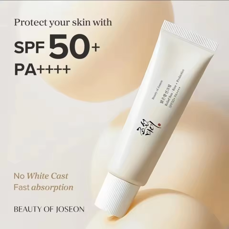 Crème solaire coréenne Beauty of Joseon SPF50+ à base de probiotiques de riz