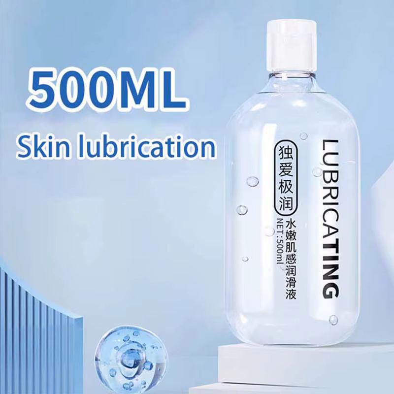 Lubrifiant intime à base d'eau 60ML/200ML/500ML Hypoallergénique Séchage rapide Non gras Facile à nettoyer pour hommes et femmes