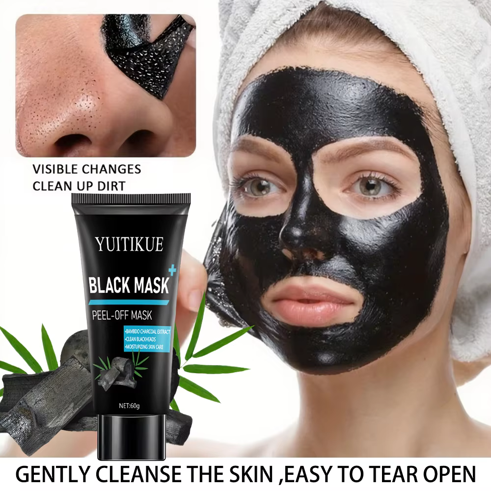 Masque Peel Off noir 60g - Extrait de charbon de bambou