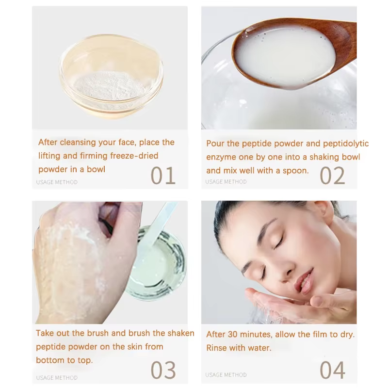 Masque facial au collagène coréen à l'acide hyaluronique
