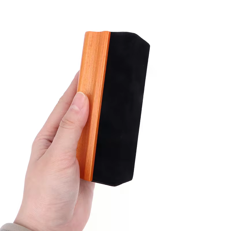Brosse de nettoyage antistatique pour disques vinyles, brosse anti-poussière en velours pour phonographe, tourne-disque, nettoyeur de disques vinyles LP