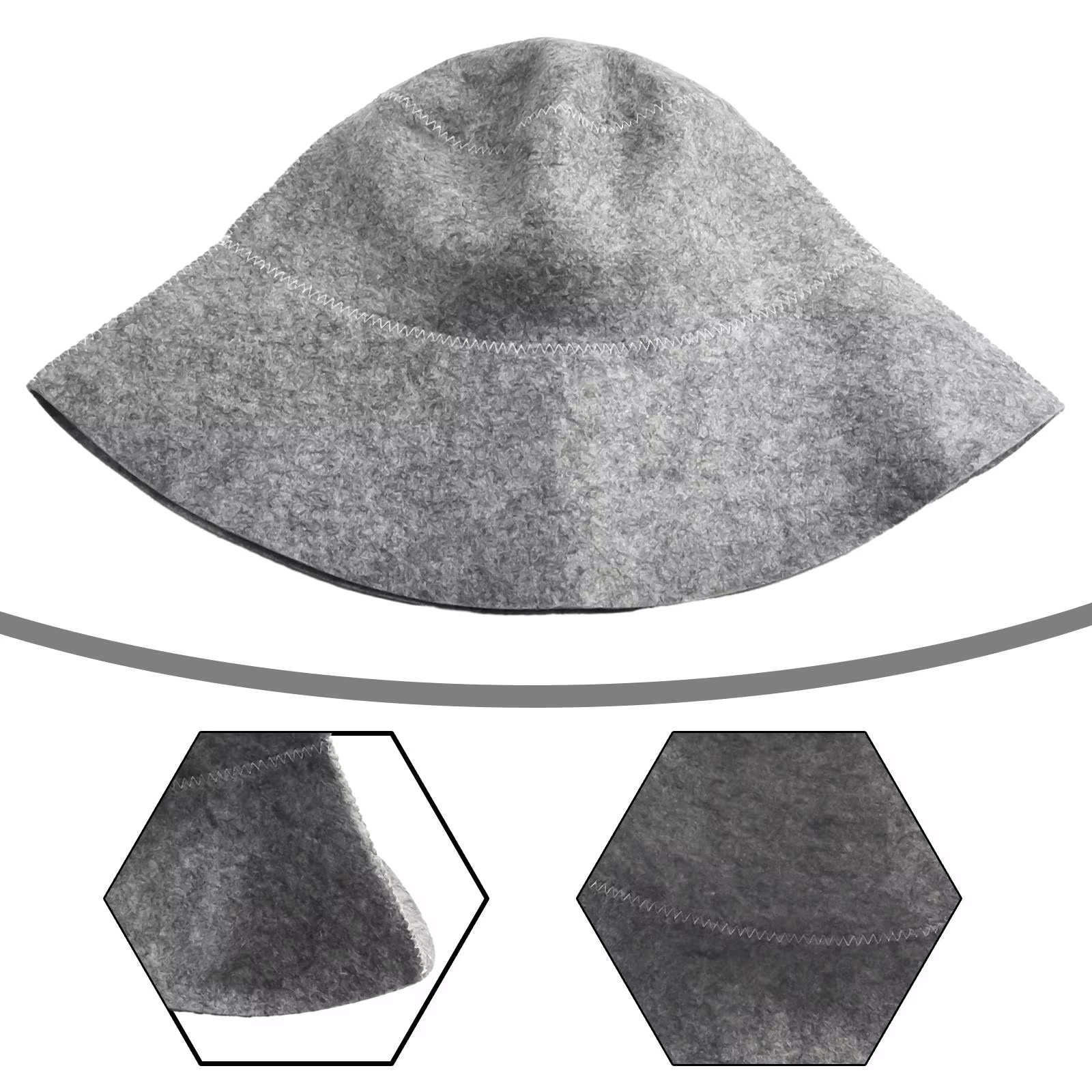 Chapeau de Sauna en feutre Anti-chaleur, casquette russe épaisse en feutre de laine, bonnet de douche, Turban pour bain, maison, Protection de la tête, goutte