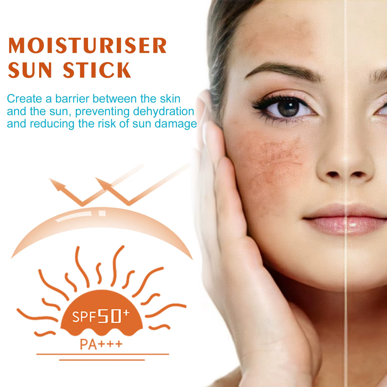 Bâton de crème solaire SPF 50 +