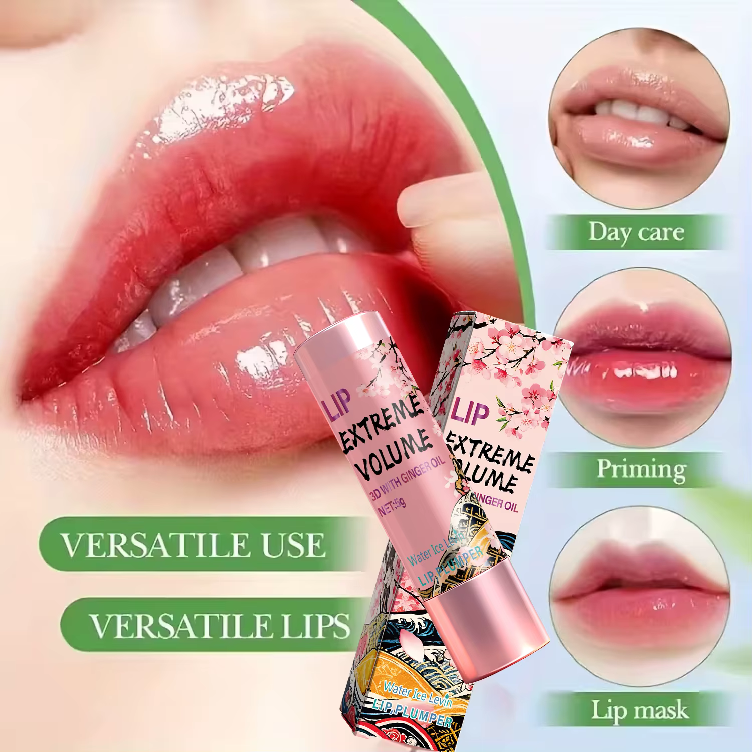 Crème 3D Lip Extreme Volume avec huile de gingembre pour repulper et hydrater