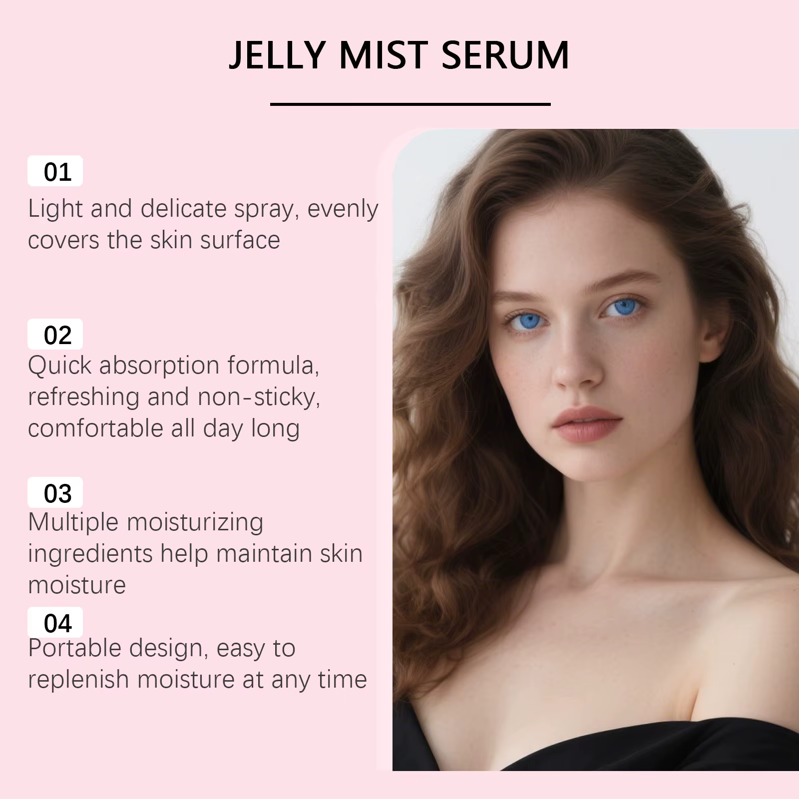 Spray d'essence de collagène, brume faciale lissante, spray éclaircissant, sérum hydratant pour le visage, tonique, améliore la peau sèche, soin de la peau, 100 ml