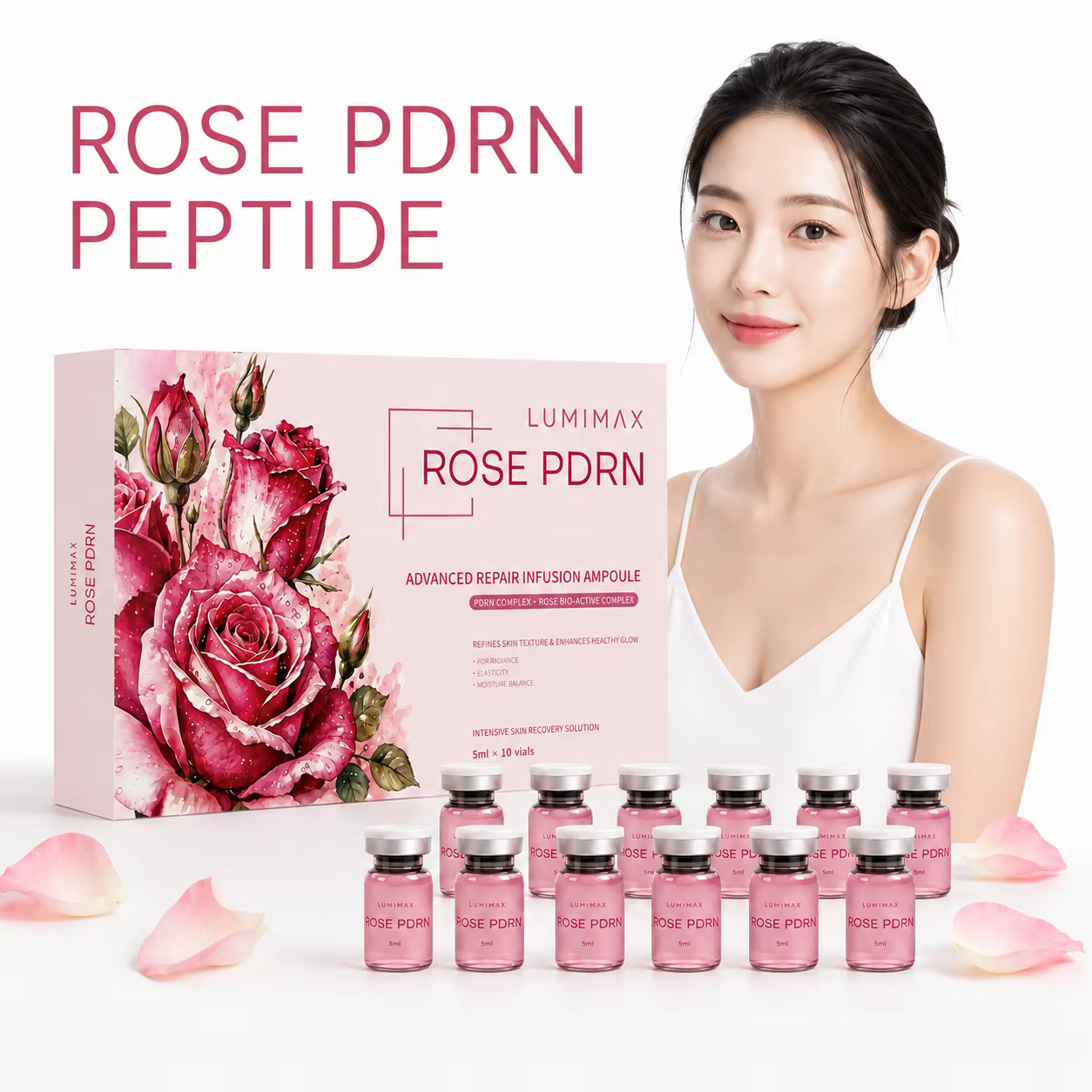 Sérum facial Sanendi Rose PDRN au peptide d'ADN de saumon pour Dr.Pen