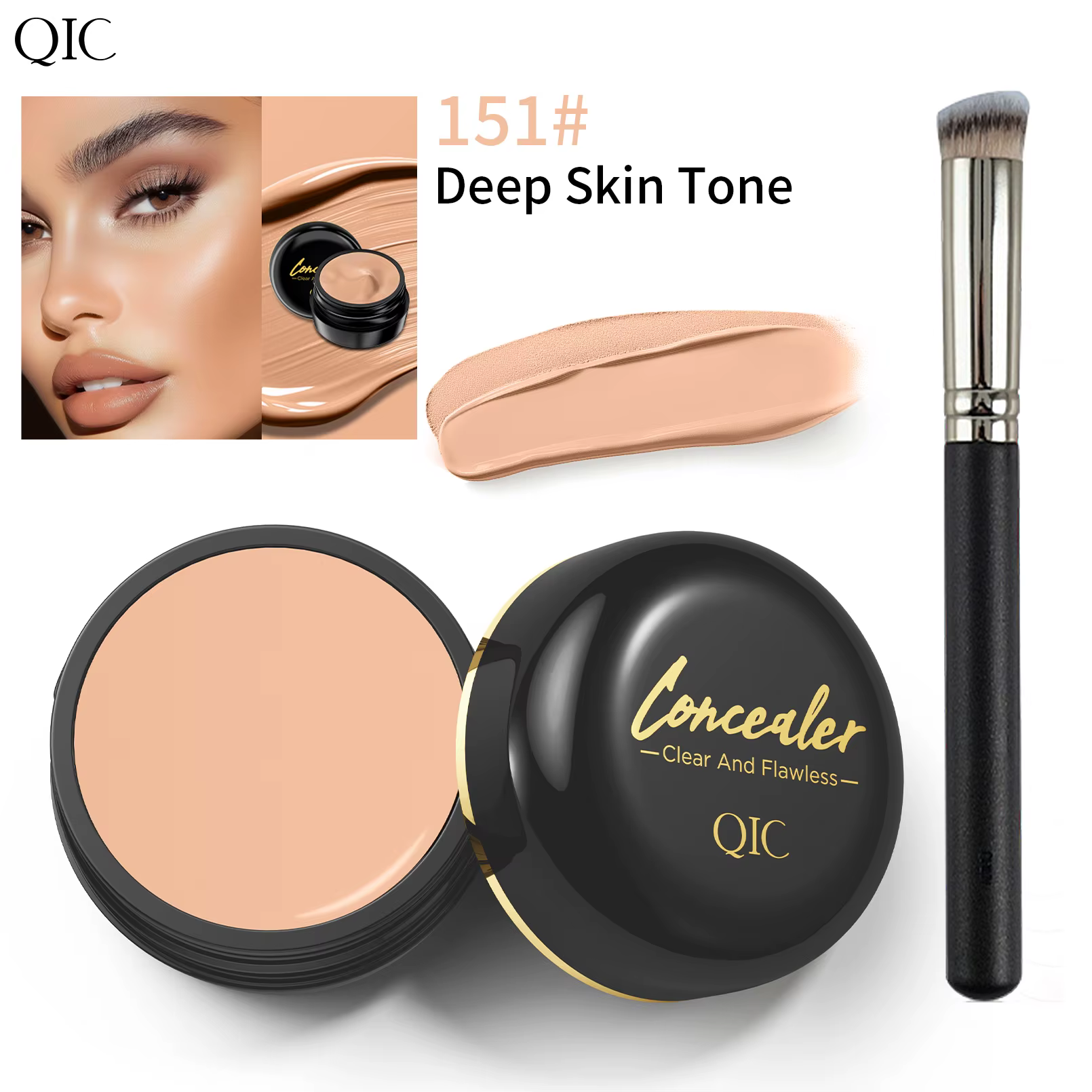 Correcteur éclaircissant hydratant pour les yeux et crème contre le contour
