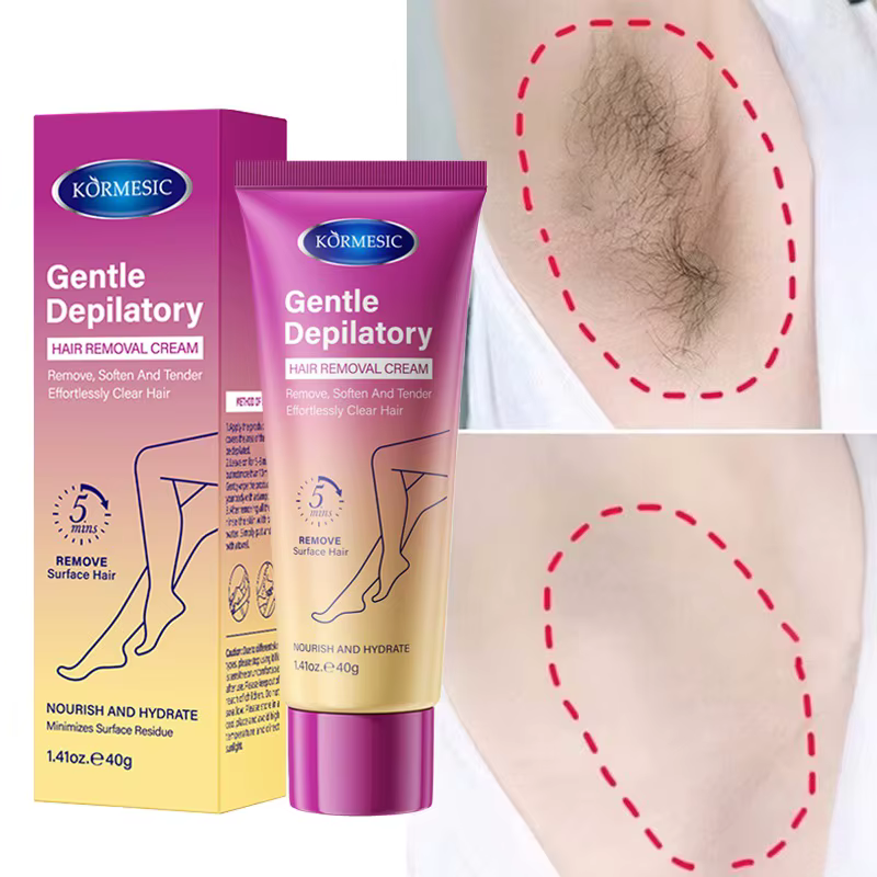 Crème dépilatoire permanente