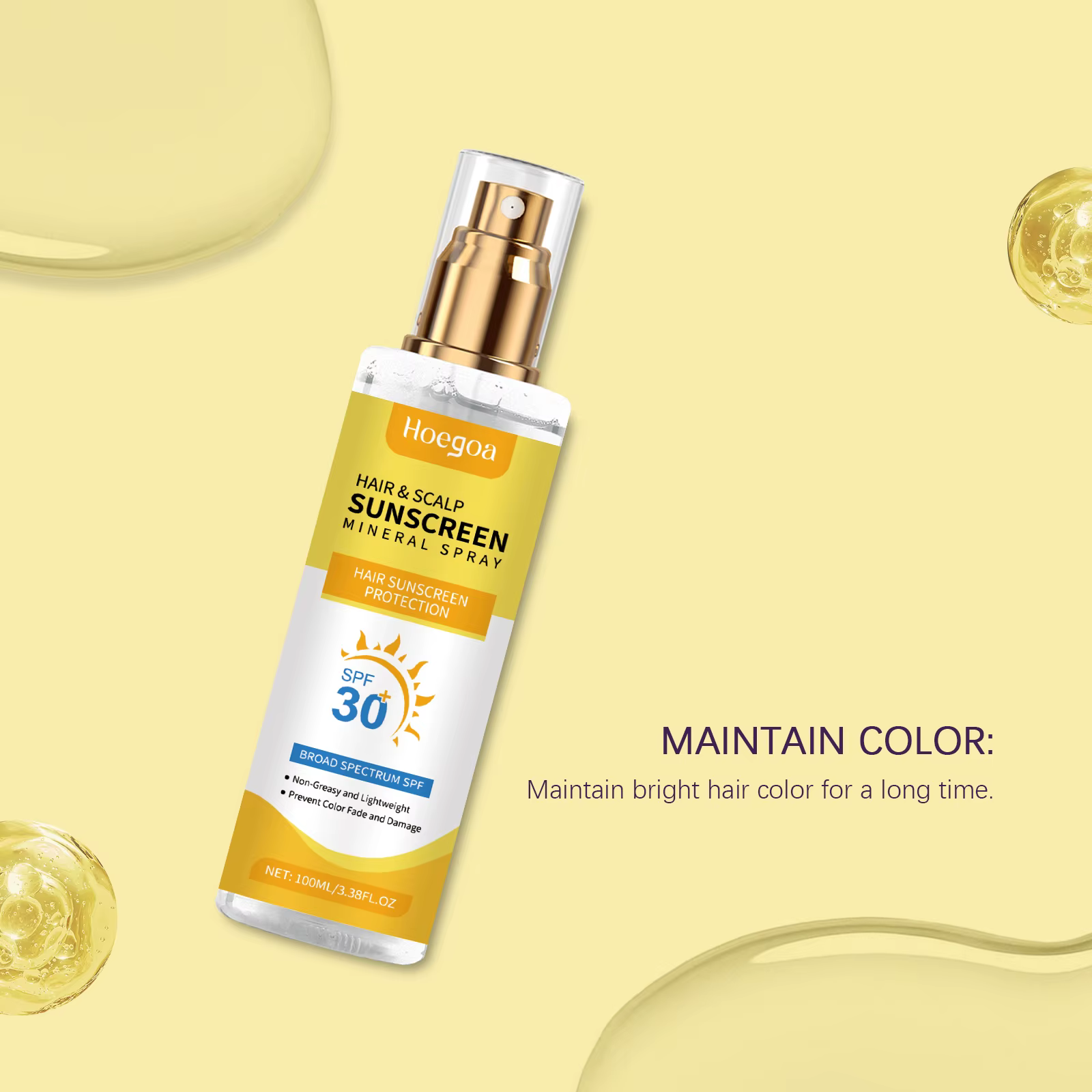 Spray de Protection solaire pour cuir chevelu