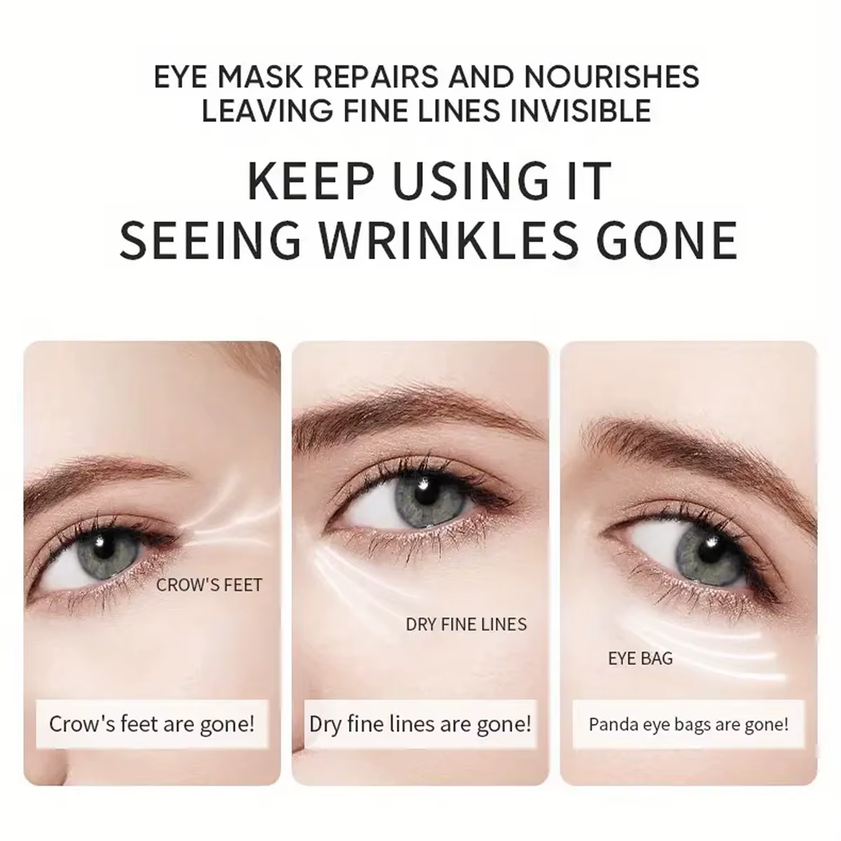 Masque pour les yeux apaisant au collagène d'aloe vera