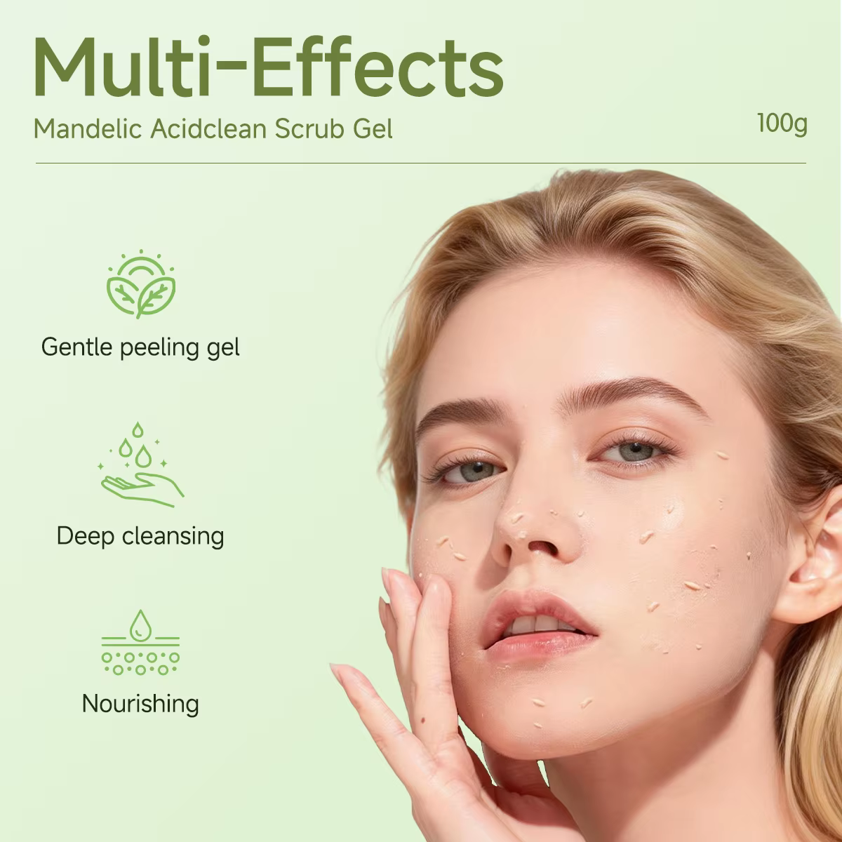 Gel nettoyant et exfoliant à l'acide mandélique qui nettoie en profondeur