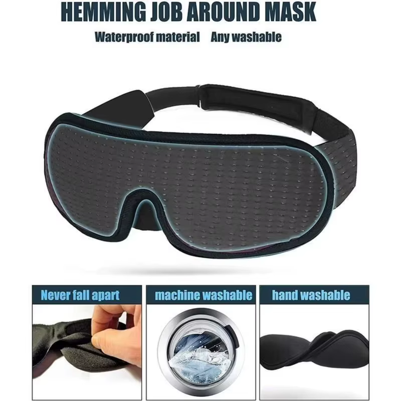 1/2 pièces Masque de sommeil 3D Premium