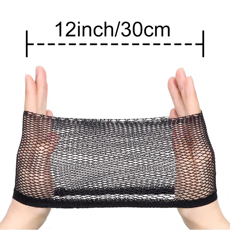 Filets à cheveux de bonne qualité en maille noire pour la confection de perruques, bonnets de perruque, filets pour perruques