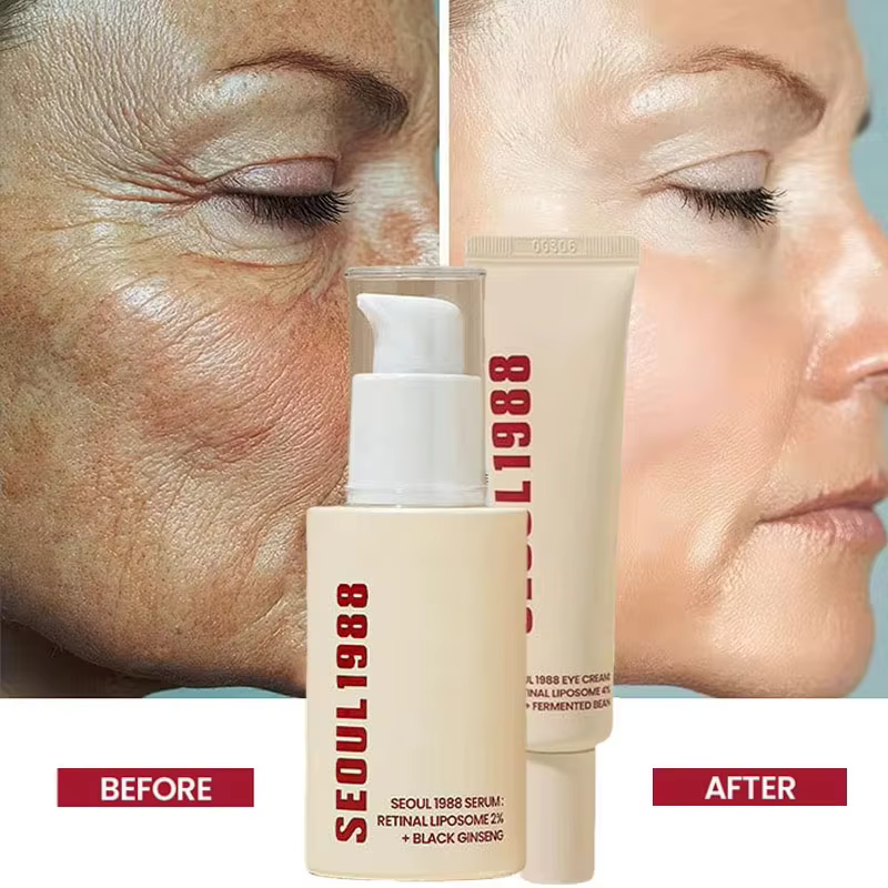 Coffret Sérum et Crème Yeux et Visage au Rétinol et Ginseng Seoul 1988 – Raffermissant