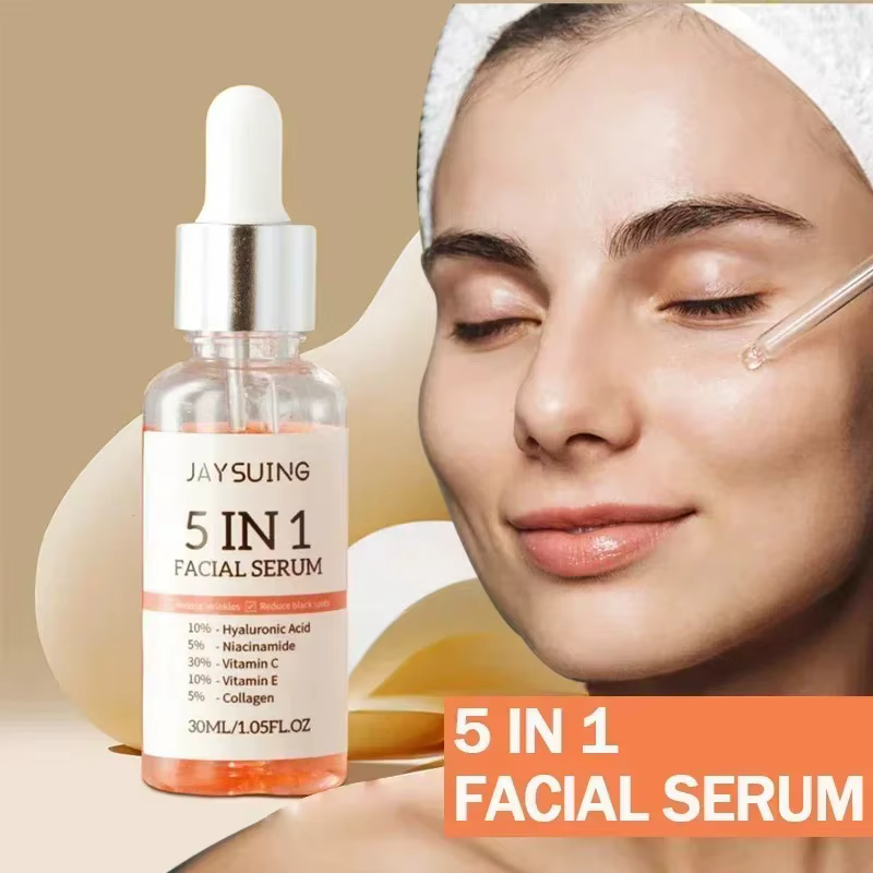 1/2/3/5 boîte 5 en 1 sérum pour le visage acide hyaluronique Essence hydratant rajeunissement vitamine C Niacinamide éclaircissant soins de la peau