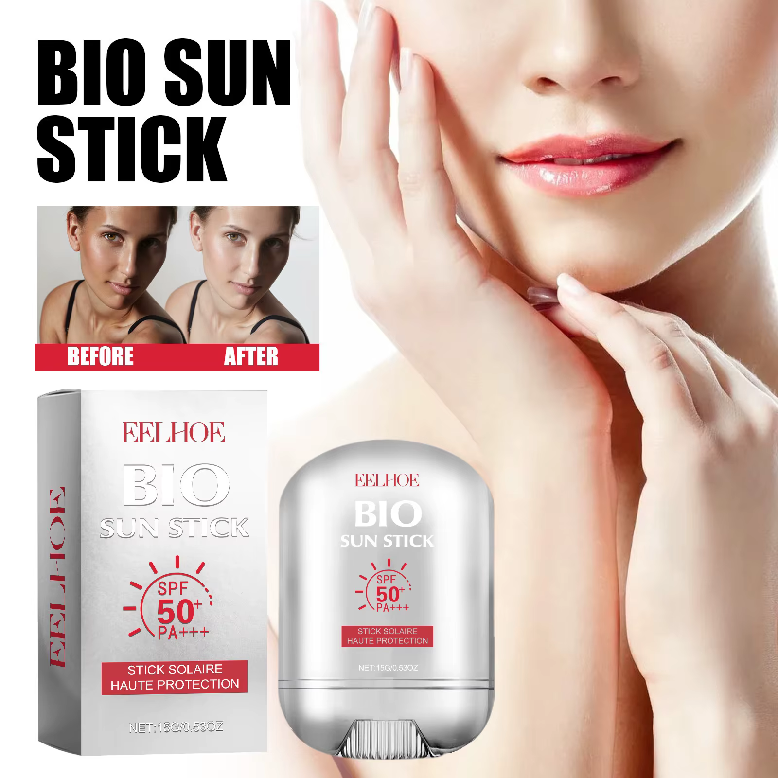 Bâton de protection solaire pour le corps et le visage