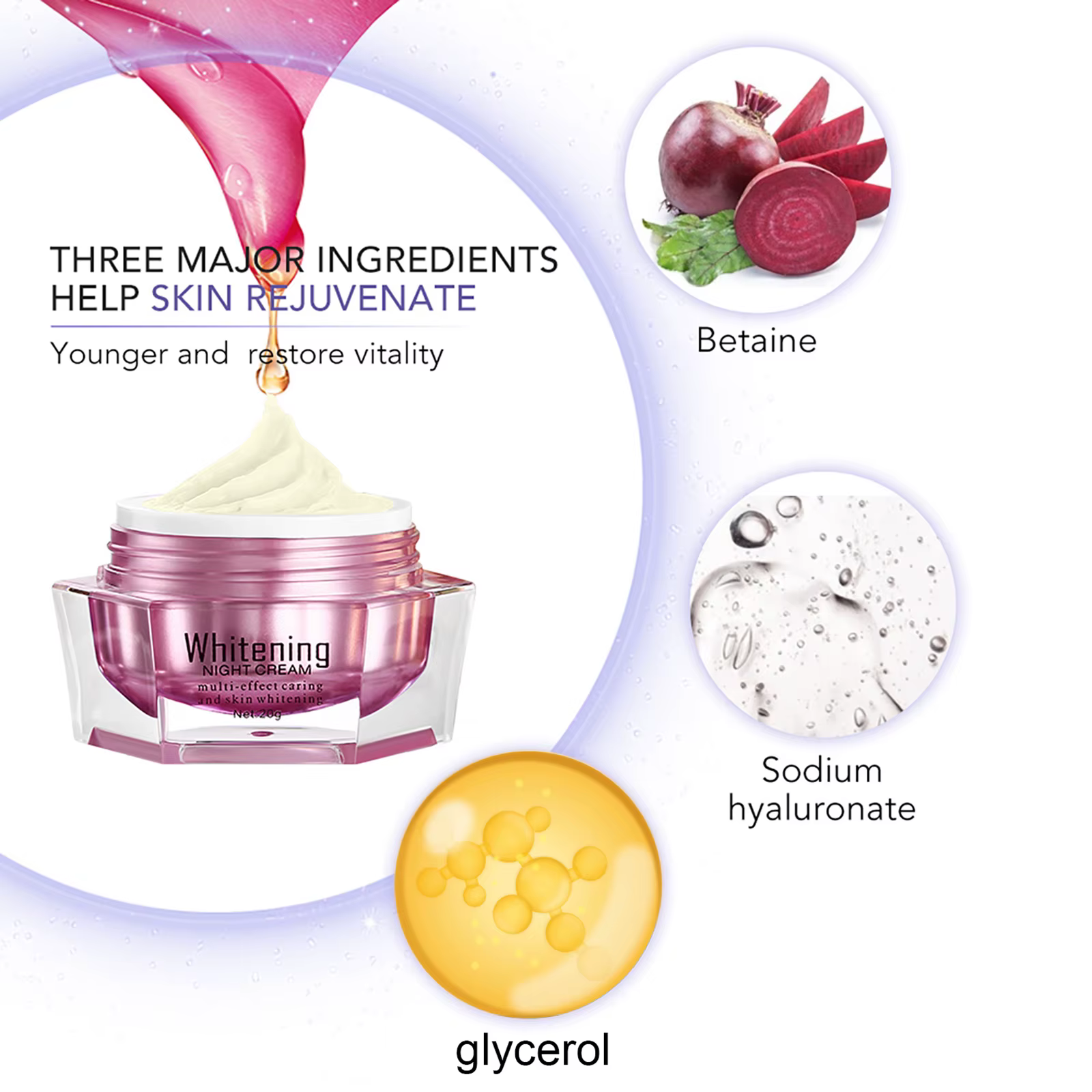 AILKE crème visage à l'acide hyaluronique