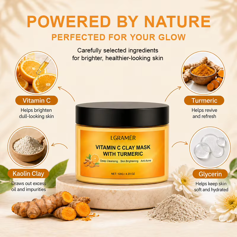 Masque à l'argile au curcuma 120g