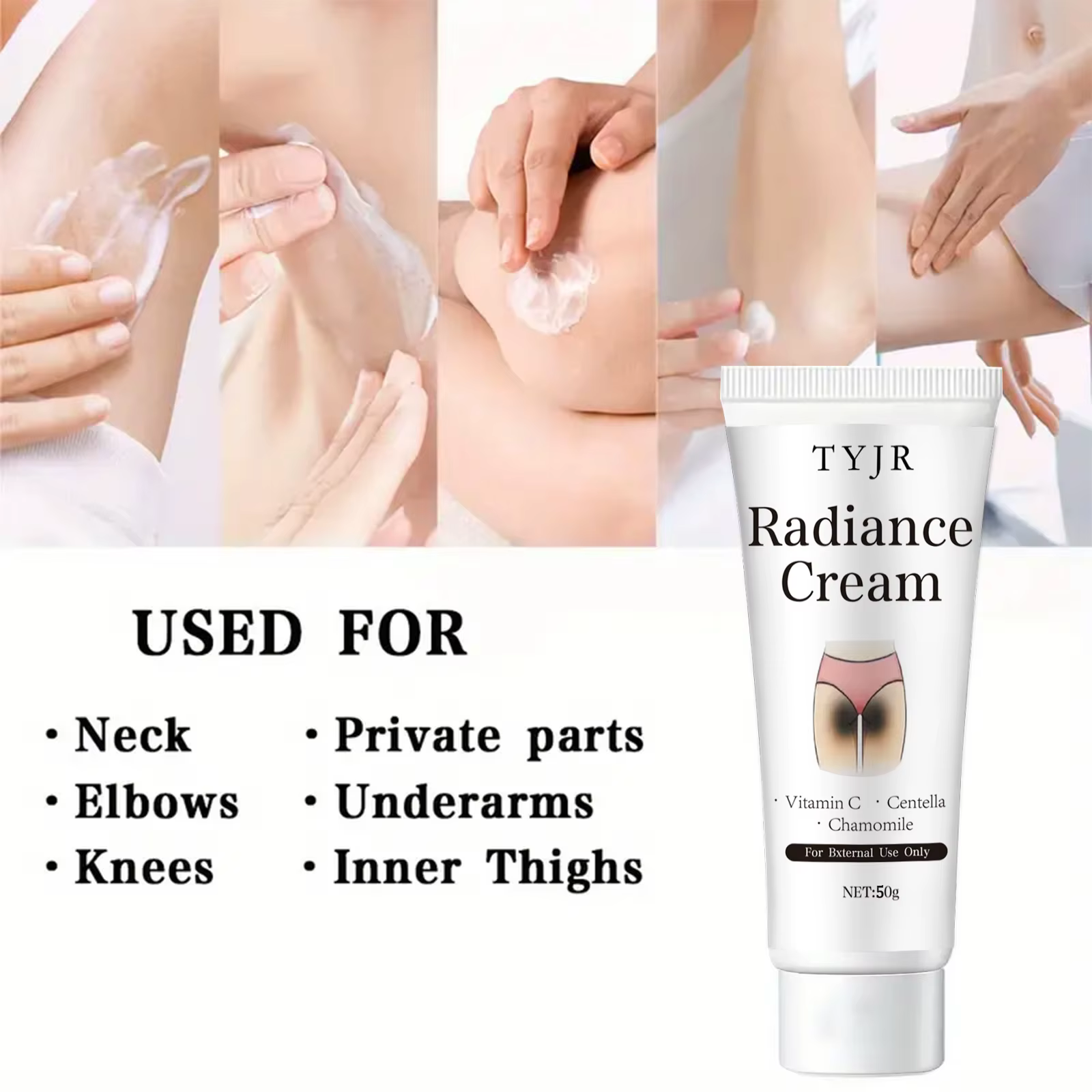 La crème blanche-neige contient Niacinamide et Centella Asiatica
