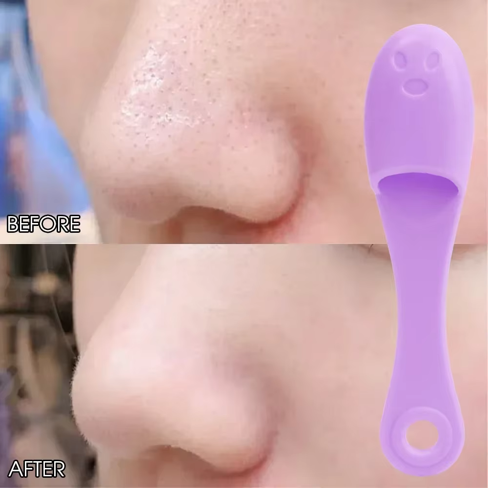 Brosse nettoyante faciale en silicone pour les pores